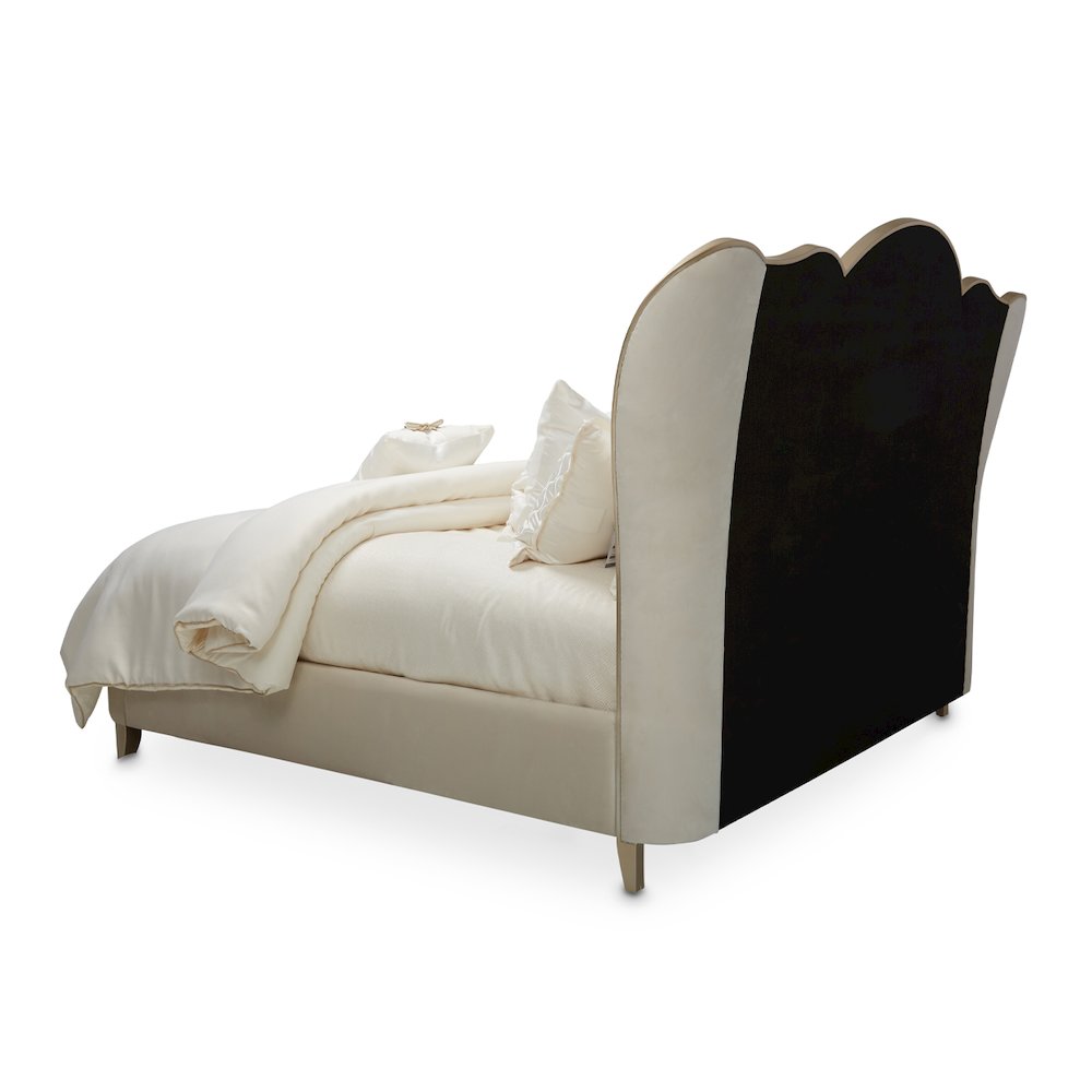 Villa Cherie Eastern King Channel Tufted Bed - Caramel