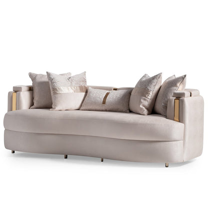Carmela Sofa - Almond/Gold