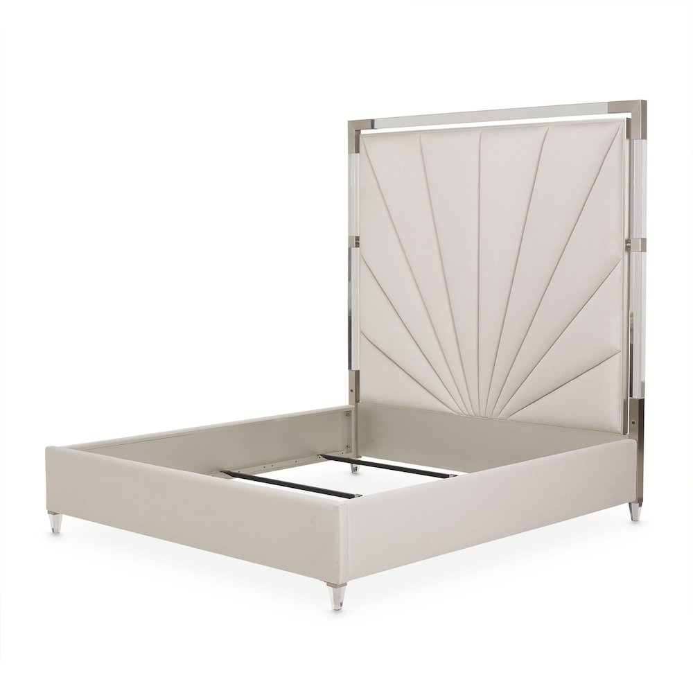 Penthouse Eastern King Tall Panel Bed - Ash Gray