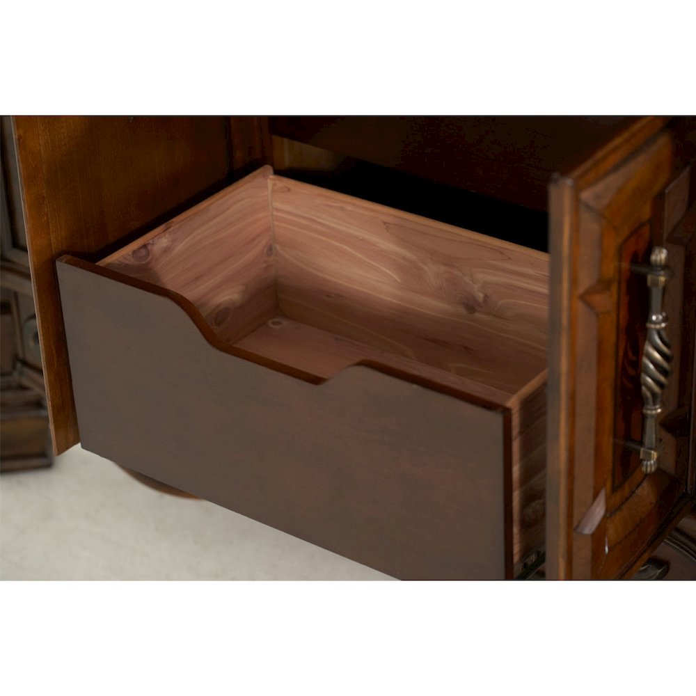 Windsor Court Dresser with Mirror - Vintage Fruitwood