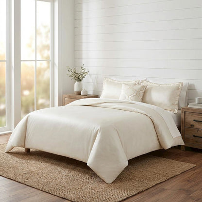 Westlyn 4-Piece King Comforter Set - Ivory