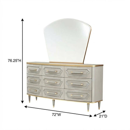 St. Charles Dresser & Mirror Dove Gray
