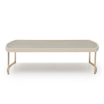 Lisbon Cocktail Table - Silken Matte Cream