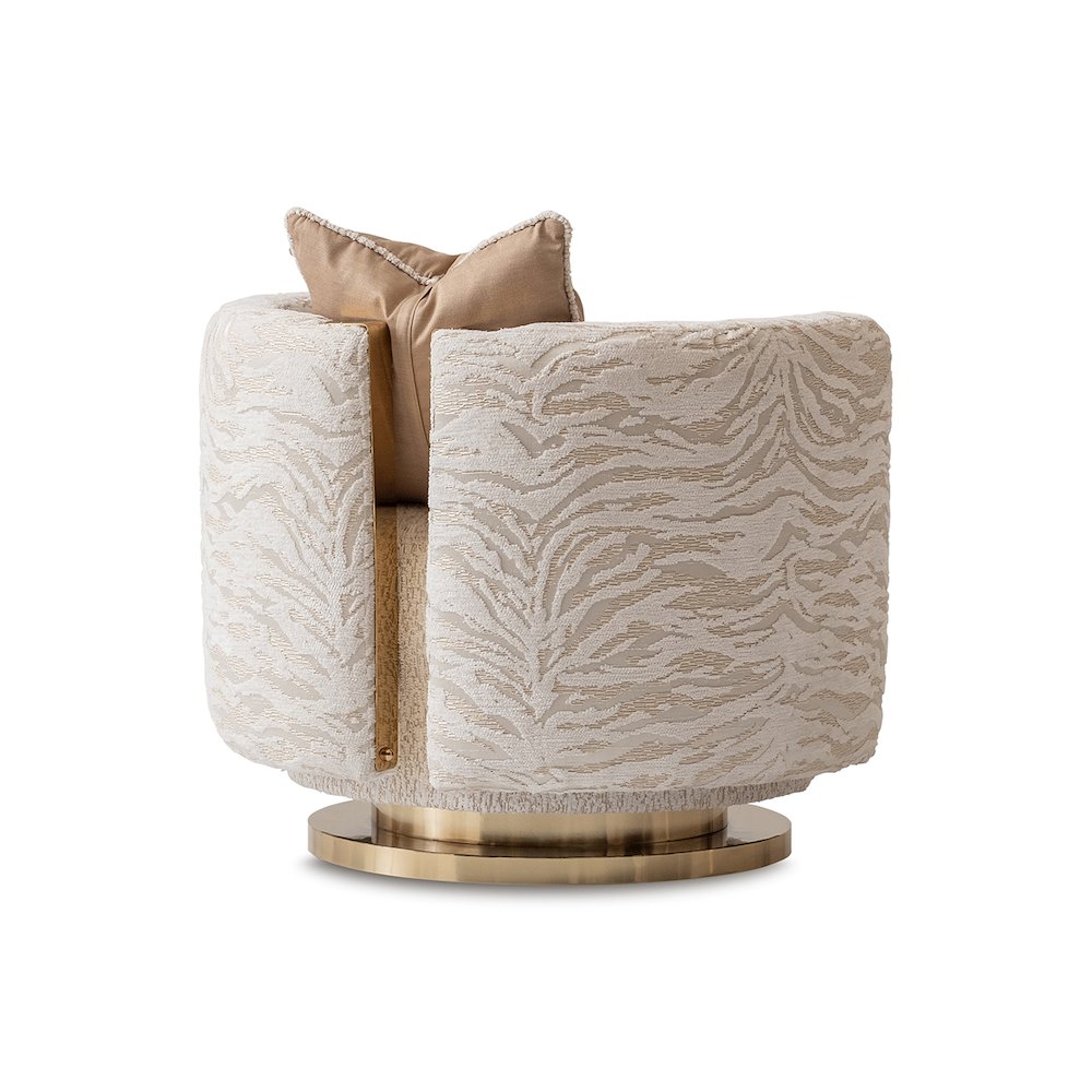 Savannah Breeze Swivel Chair - Cashmere/Bright Gold