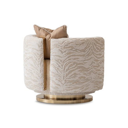 Savannah Breeze Swivel Chair - Cashmere/Bright Gold