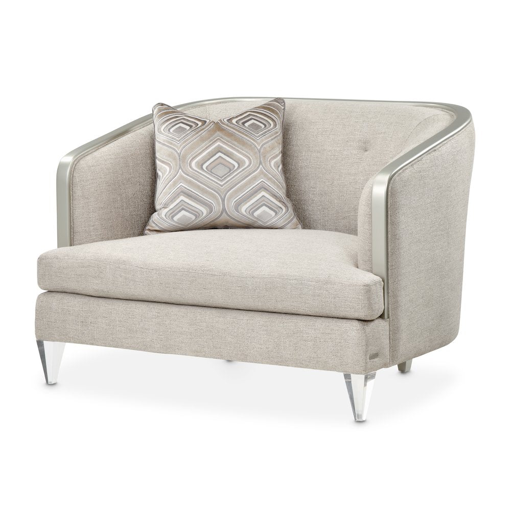 Camden Court Chair and Half - Flax/Platinum