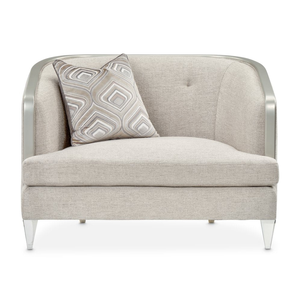 Camden Court Chair and Half - Flax/Platinum