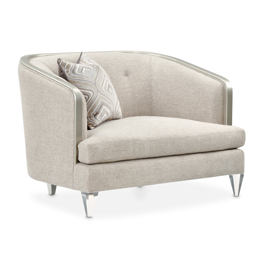 Camden Court Chair and Half - Flax/Platinum