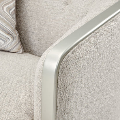 Camden Court Chair and Half - Flax/Platinum