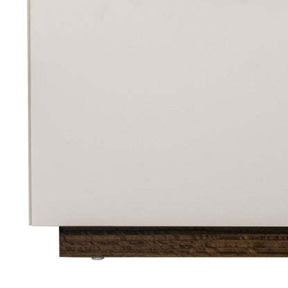 Pavira Eastern King Bed with LED Lights - Walnut