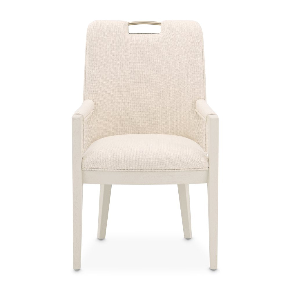 Portrait Dining Arm Chair, Set of 2 - Alabaster White