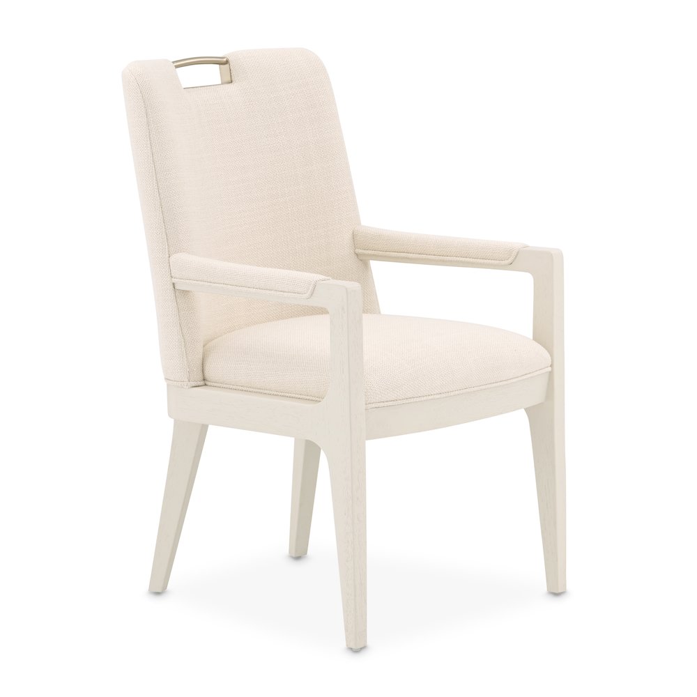 Portrait Dining Arm Chair, Set of 2 - Alabaster White