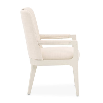 Portrait Dining Arm Chair, Set of 2 - Alabaster White