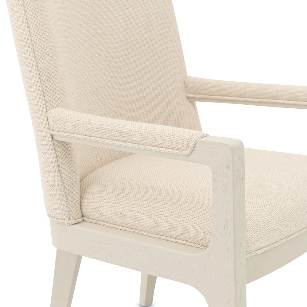 Portrait Dining Arm Chair, Set of 2 - Alabaster White