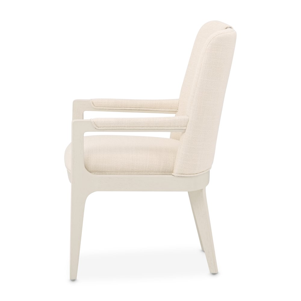 Portrait Dining Arm Chair, Set of 2 - Alabaster White