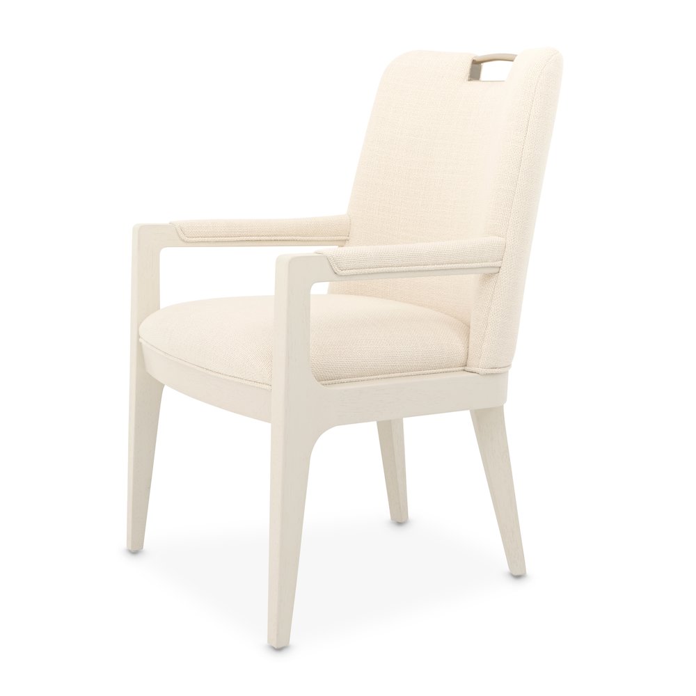Portrait Dining Arm Chair, Set of 2 - Alabaster White