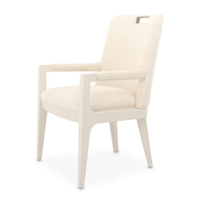 Portrait Dining Arm Chair, Set of 2 - Alabaster White