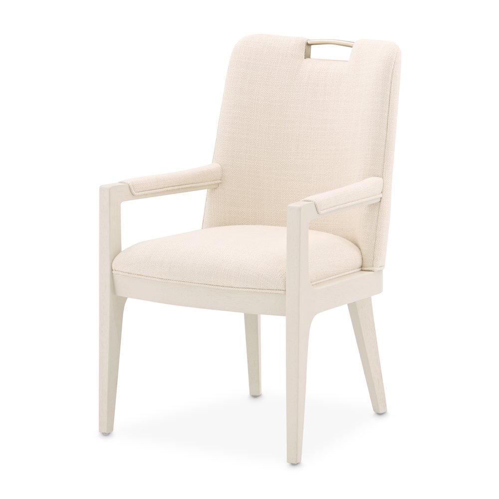 Portrait Dining Arm Chair, Set of 2 - Alabaster White