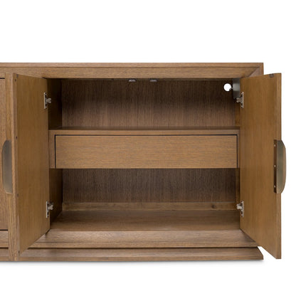 Portrait Sideboard with LED Lights - Sienna Brown