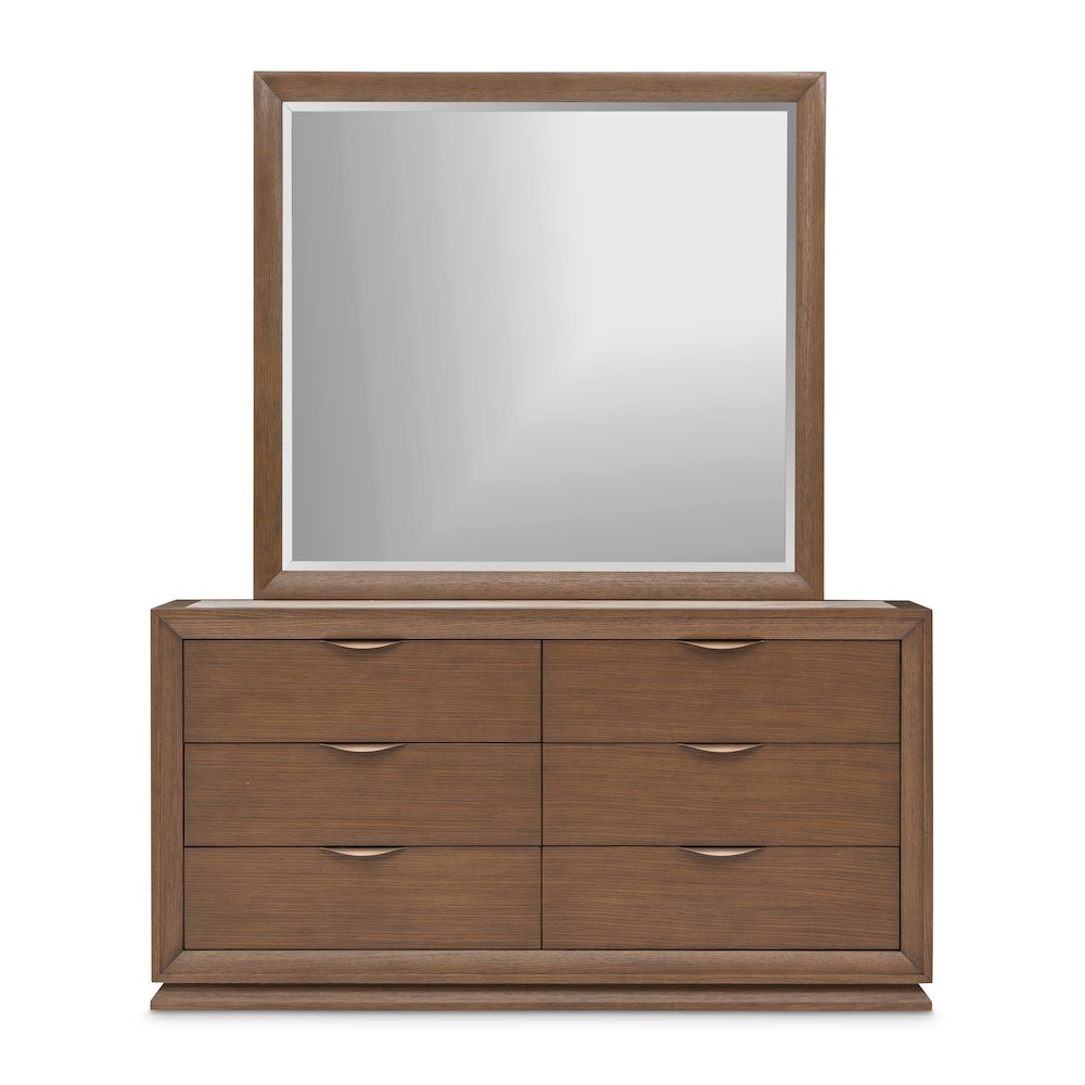 Portrait Small Dresser & Mirror - Sienna Brown