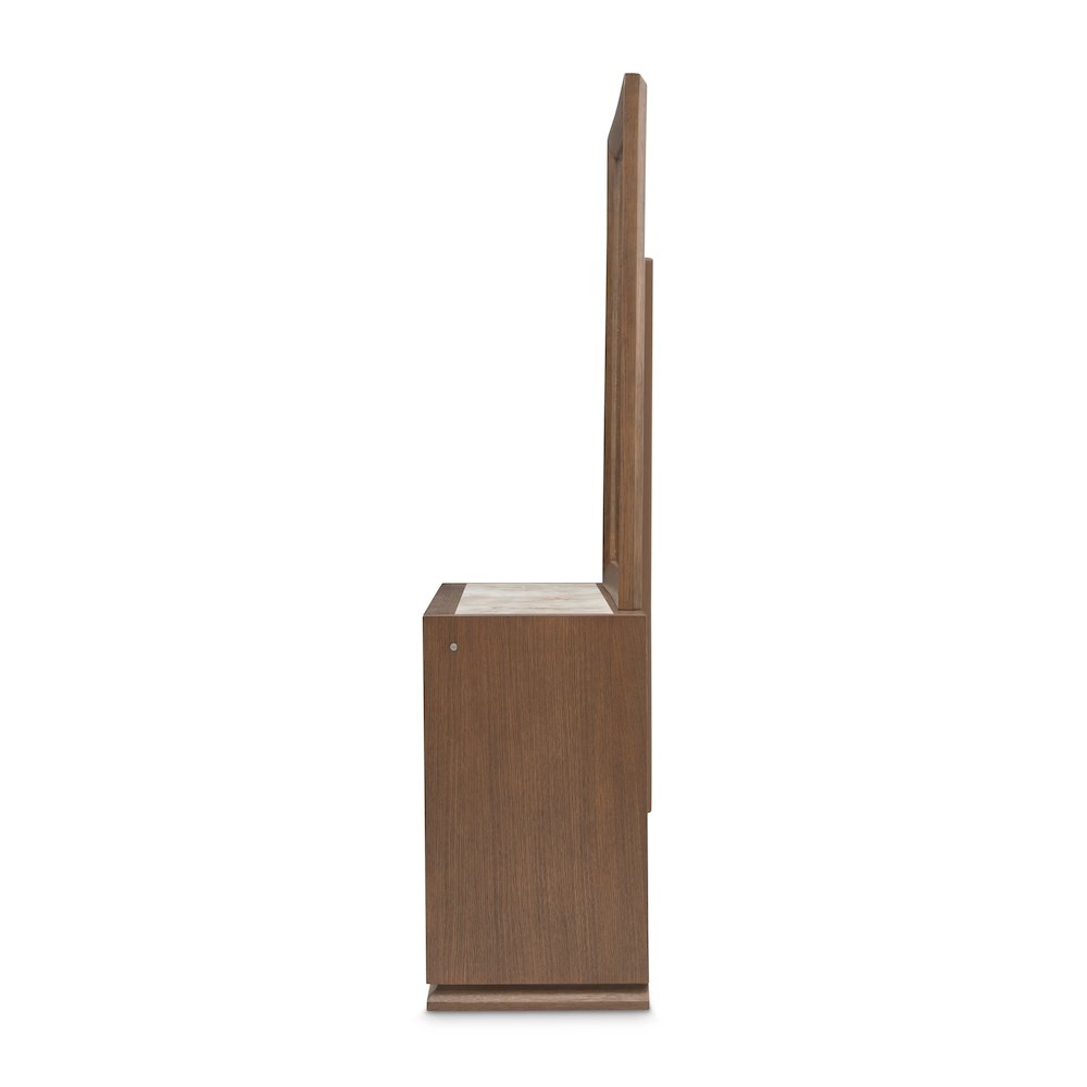 Portrait Small Dresser & Mirror - Sienna Brown