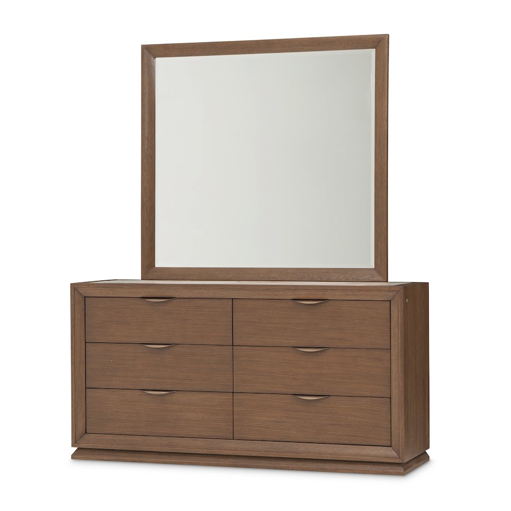 Portrait Small Dresser & Mirror - Sienna Brown
