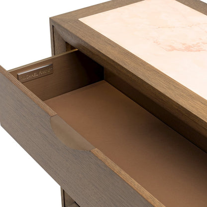 Portrait Dresser with LED Lights - Sienna Brown