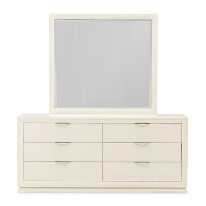 Portrait Dresser with Mirror - Alabaster White