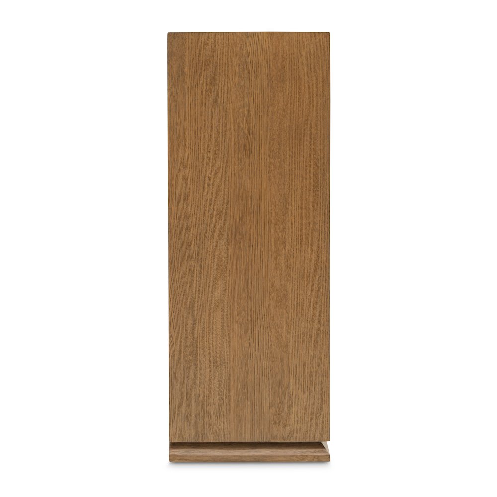 Portrait 5-Drawer Chest with LED Lights - Sienna Brown