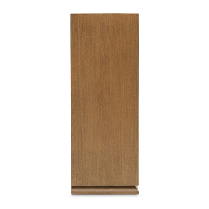 Portrait 5-Drawer Chest with LED Lights - Sienna Brown