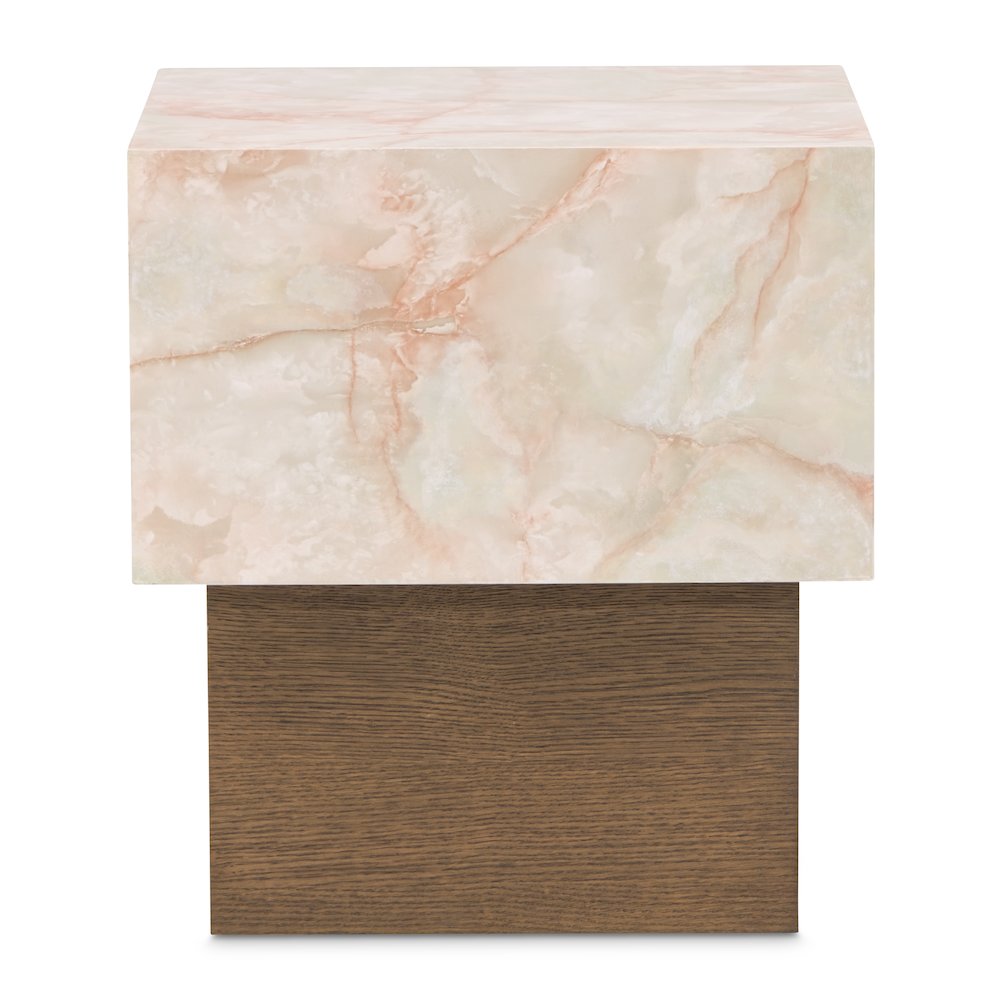Portrait End Table - Sienna Brown