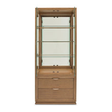 Portrait Display Cabinet - Sienna Brown