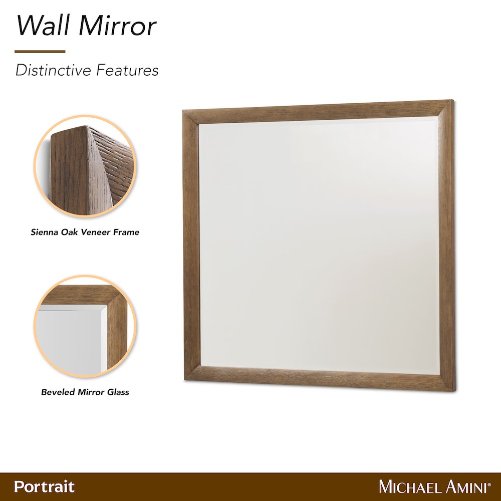 Portrait Mirror - Sienna Brown