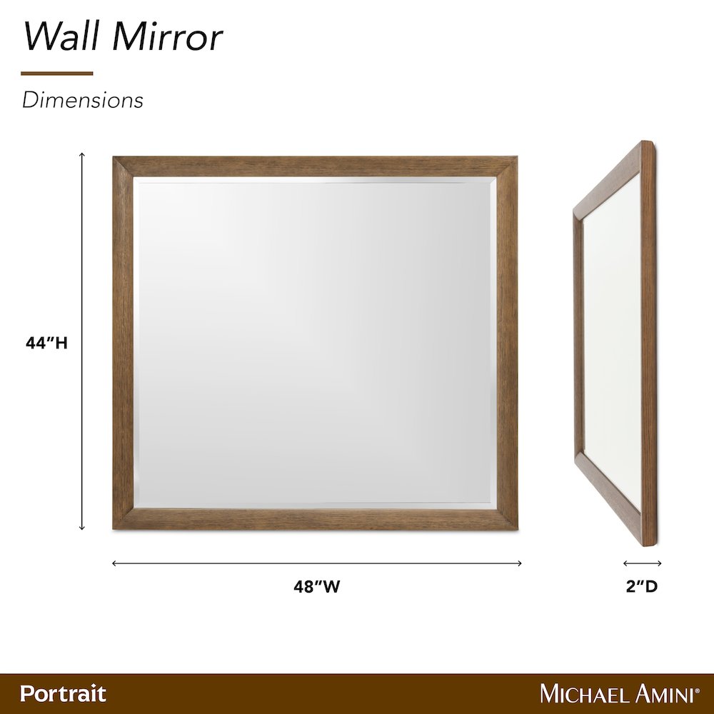 Portrait Mirror - Sienna Brown