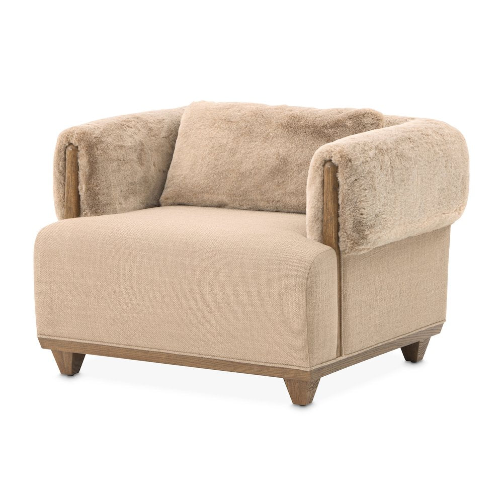 Portrait Accent Chair, Toffee - Sienna Brown