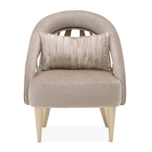 La Rachelle Flame Accent Chair - Lustre/Champagne