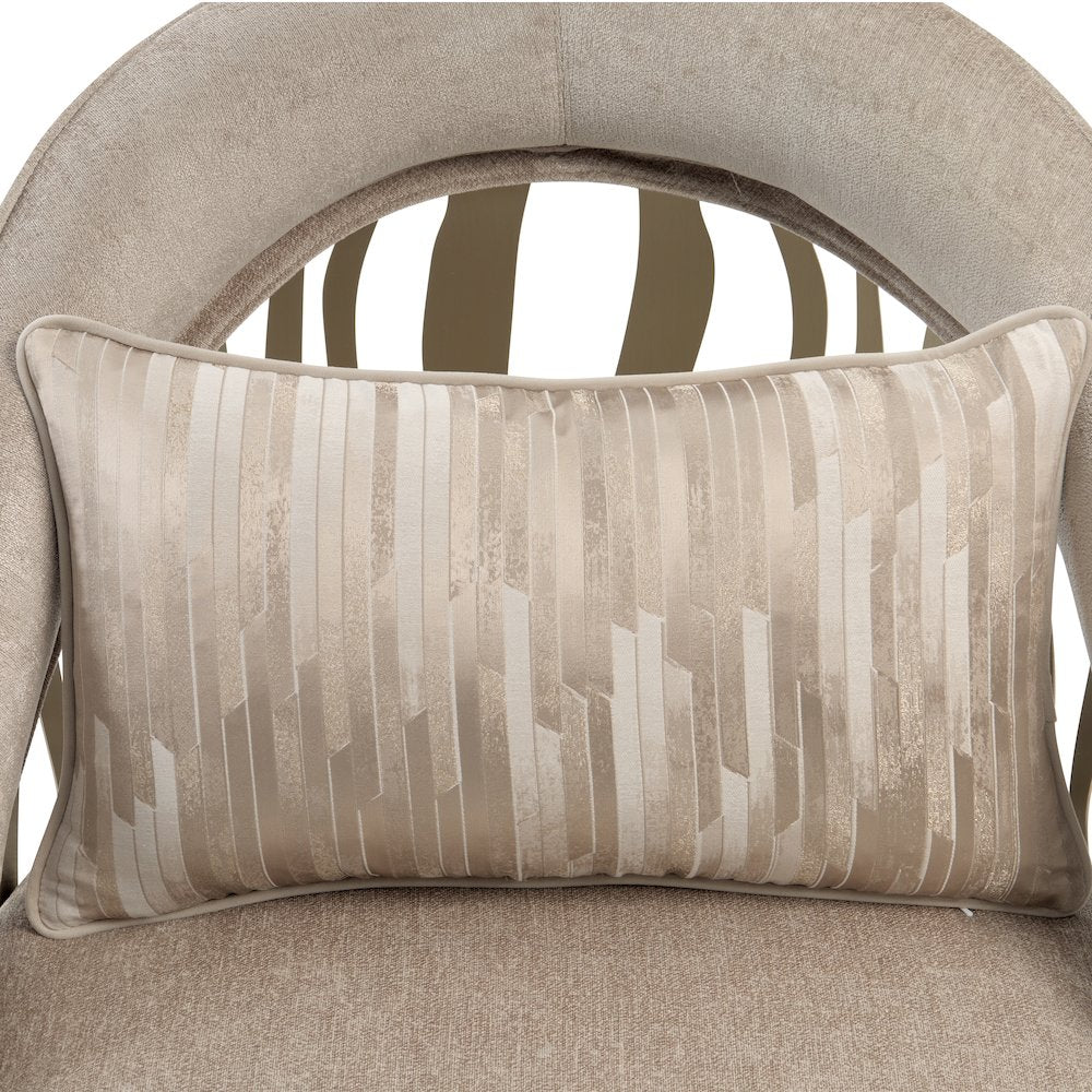 La Rachelle Flame Accent Chair - Lustre/Champagne