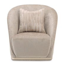 La Rachelle Swivel Accent Chair - Lustre/Champagne