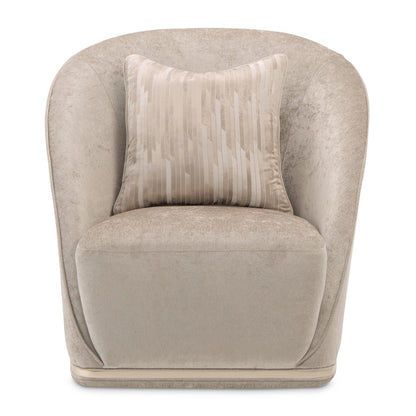 La Rachelle Swivel Accent Chair - Lustre/Champagne
