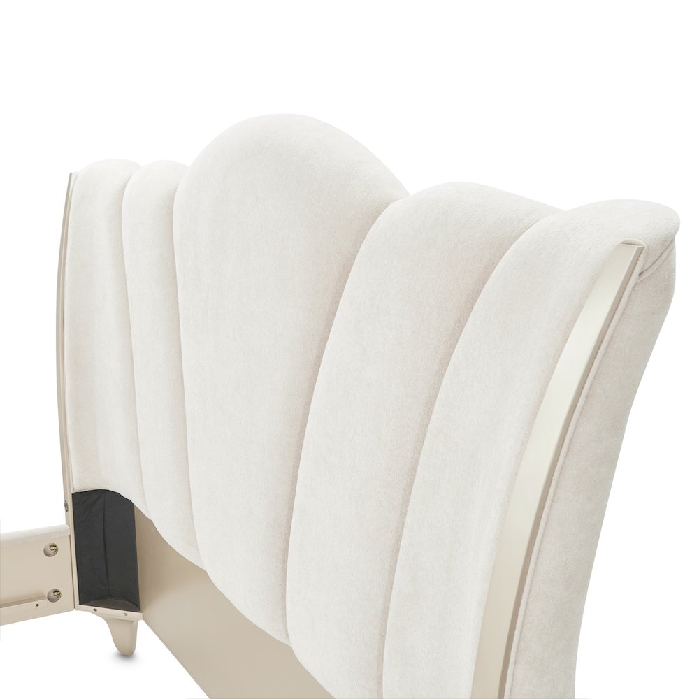 La Marisia Cal. King Upholstered Bed - Tranquil/Champagne Gold