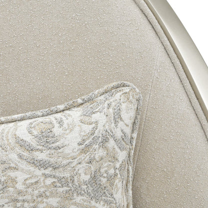 La Marisia Chenille Accent Chair - Tranquil/Light Champagne
