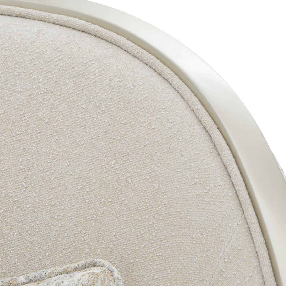 La Marisia Chenille Accent Chair - Tranquil/Light Champagne