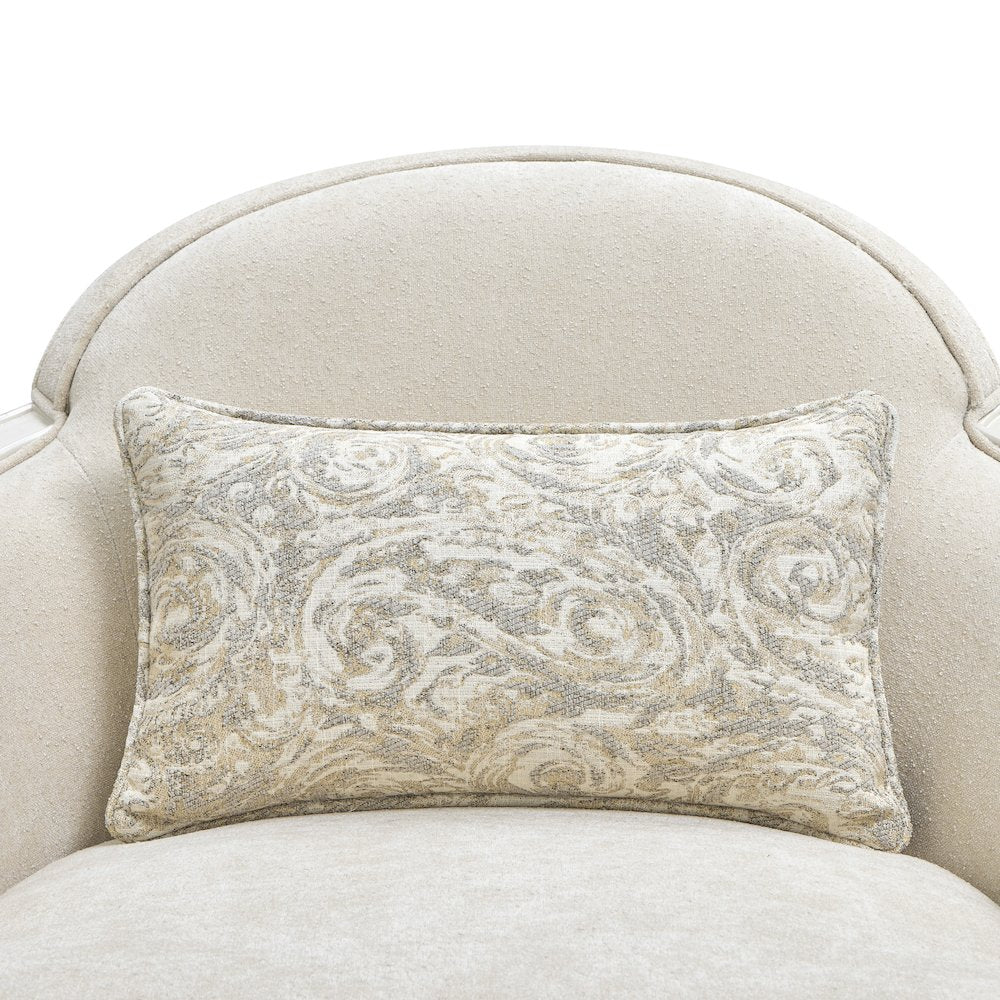 La Marisia Chenille Matching Chair - Tranquil/Creamy Pearl