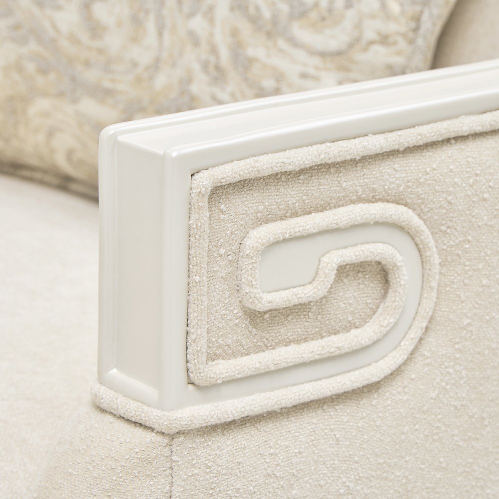 La Marisia Chenille Matching Chair - Tranquil/Creamy Pearl