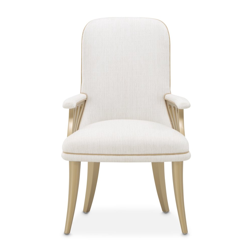 La Terrazza Dining Arm Chair, Set of 2 - Creamy Pearl
