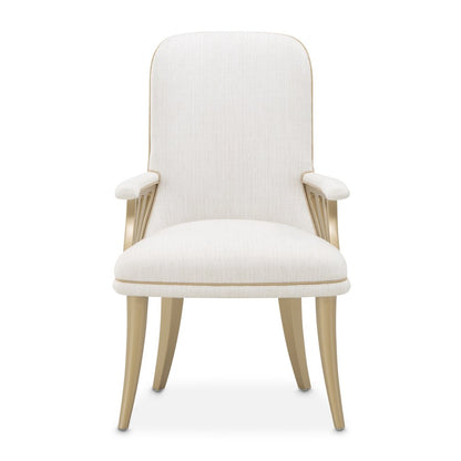 La Terrazza Dining Arm Chair, Set of 2 - Creamy Pearl