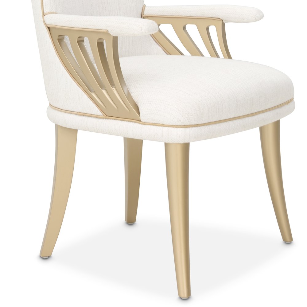 La Terrazza Dining Arm Chair, Set of 2 - Creamy Pearl