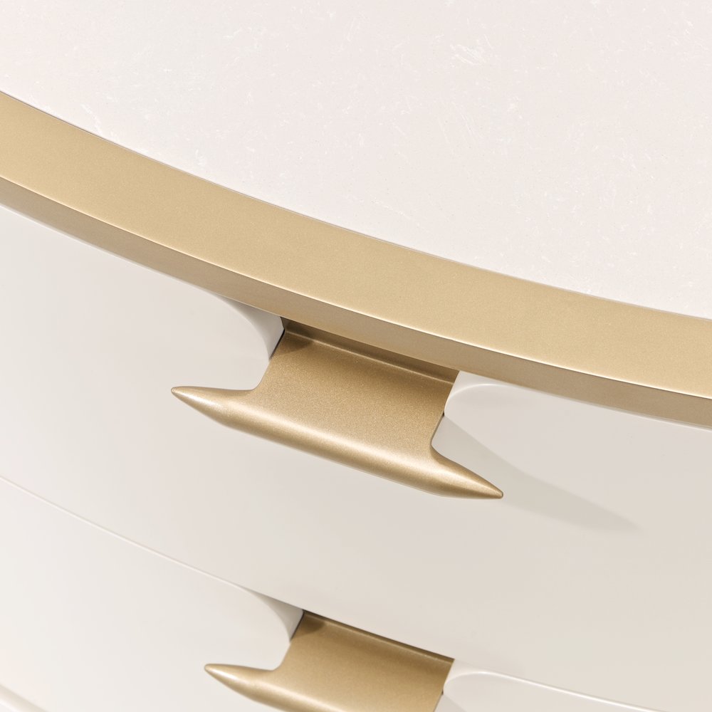 La Terrazza Nightstand - Creamy Pearl