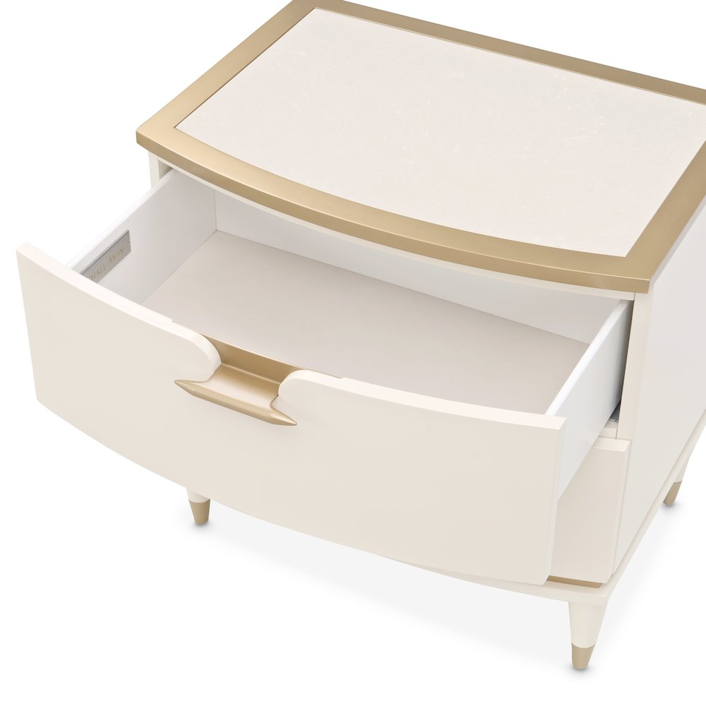 La Terrazza Nightstand - Creamy Pearl