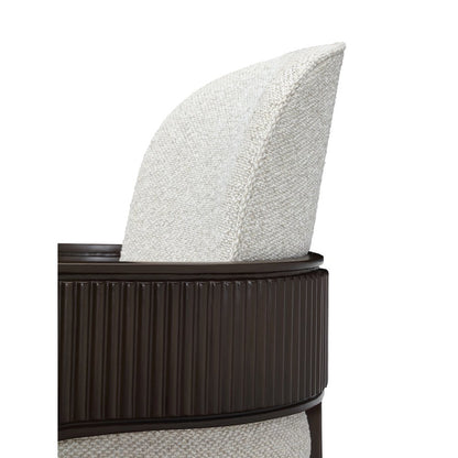 West Kensington Dining Arm Chair - Buff/Medium Espresso